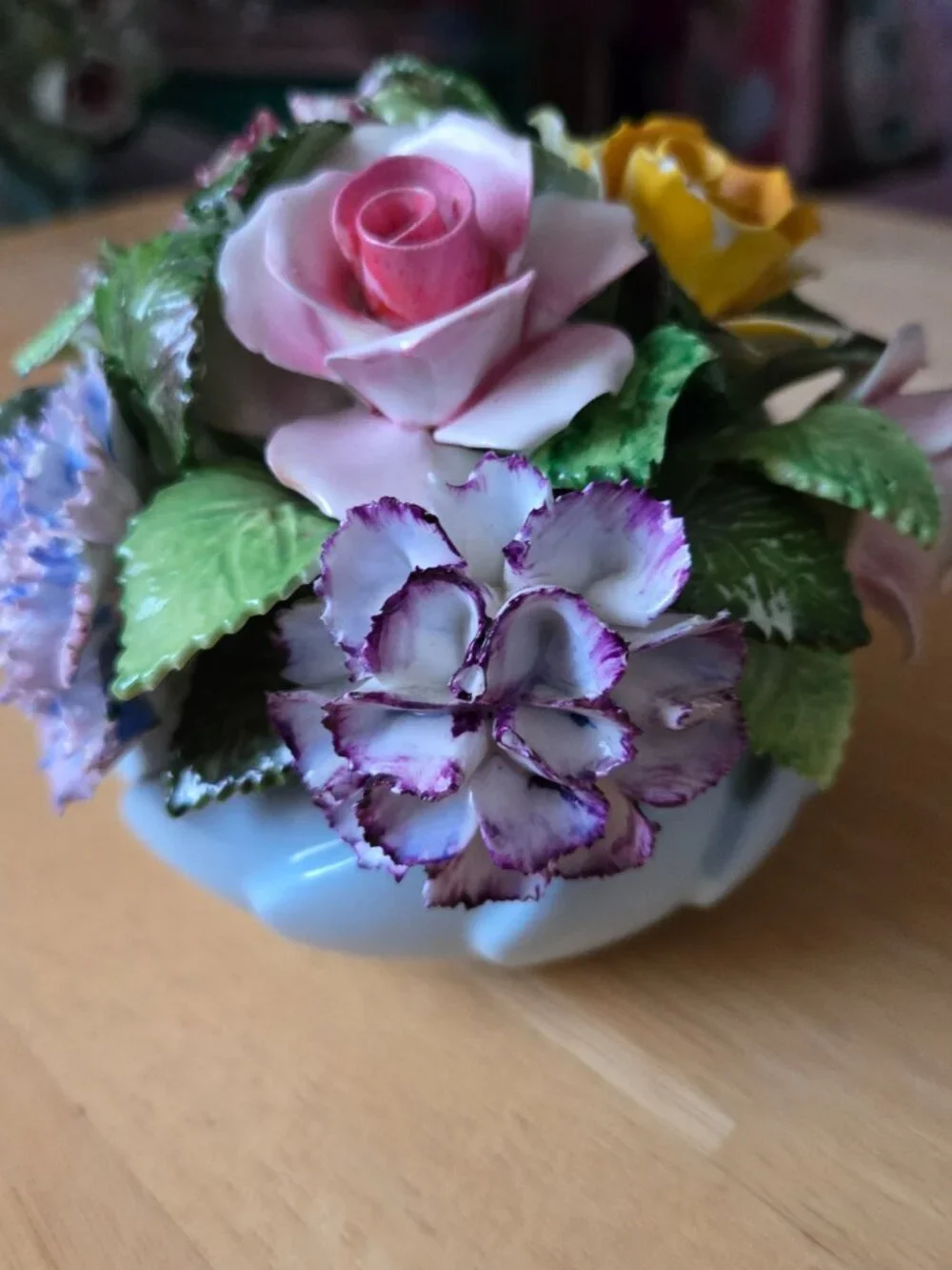 Vintage Staffordshire Bone China Floral Bouquet Romantic Cottagecore